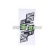 logo set foil / sticker S51 B green for Simson S51