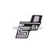 logo foil / sticker S51 B white for Simson S51