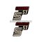 OEM Standard Logo fólia, matrica S51 Enduro fekete-piros, 2 darab Simson S51