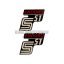 OEM Standard Logo fólia, matrica S51 Enduro fekete-piros, 2 darab Simson S51