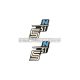 logo foil / sticker S51 N black-light-blue 2 pieces for Simson S51N