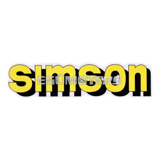   OEM Standard Logo fólia, matrica tank sárga-fekete, Simson S51