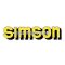 OEM Standard Logo fólia, matrica tank sárga-fekete, Simson S51