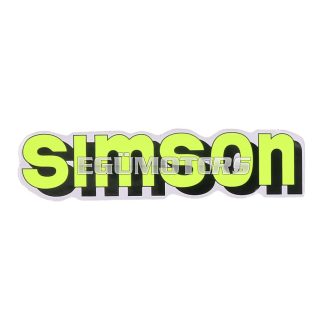   OEM Standard  Logo fólia, matrica tank neonsárga-fekete, Simson S51
