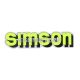 logo foil / sticker tank neon yellow, black for Simson S51