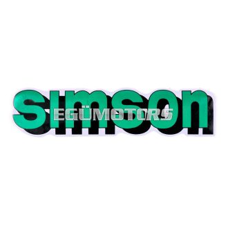   OEM Standard Logo fólia, matrica tank zöld-fekete, Simson S51