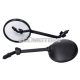 mirror set short version black M8 for Vespa GTS 125 2018-, GTS 300 HPE