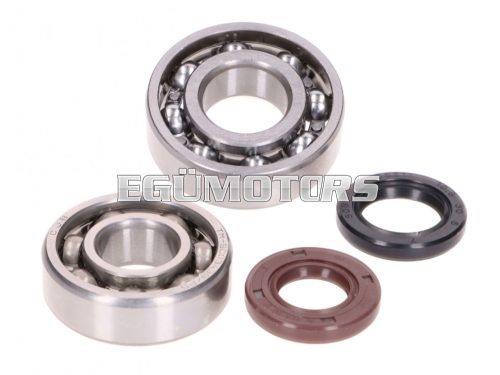 crankshaft bearing set w/ shaft seals for GY6 139QMA, QMB 4-stroke, Kymco