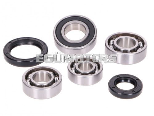 gearbox bearing set w/ oil seals for Daelim E-Five, S-Five, Vivo 50cc 2-stroke