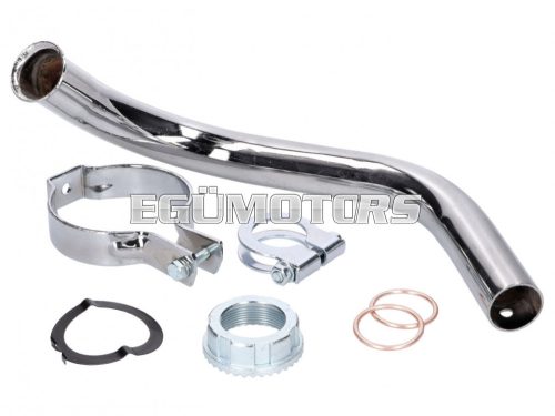 exhaust manifold set chromed 28mm for Simson Schwalbe KR51/2