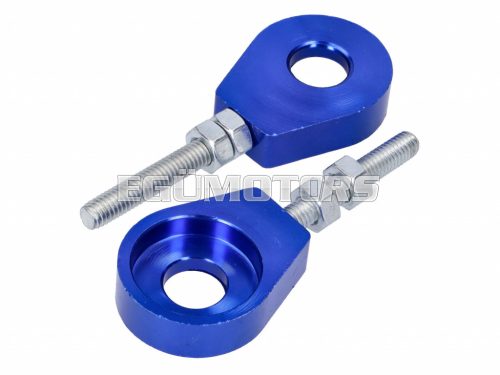 chain tensioner set aluminum blue anodized 12mm