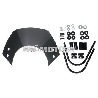   101 Octane szélvédő rövid, sötétített, tartókonzollal, Vespa GT, GTS