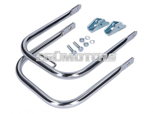 luggage rack set rear chrome long support bar for Simson S50, S51, S70