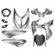 fairing kit black / grey, matt 9-piece for Yamaha Aerox, MBK Nitro 50cc 2013-