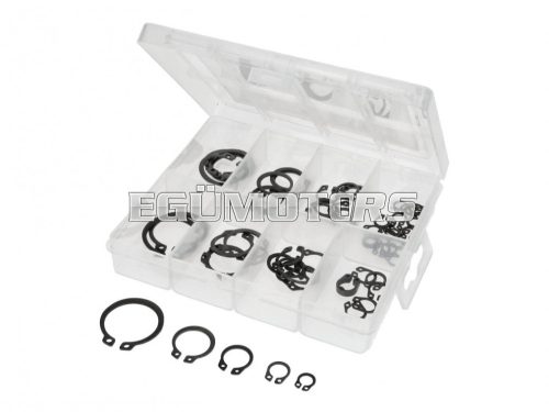 shaft circlip / snap ring assortment external 6-25mm 64-piece