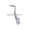 kickstart lever foldable, anodized aluminum, silver for Simson S50, S51, S53, S70, S83