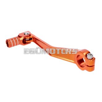   gear shift lever foldable, anodized aluminum, orange for Simson S50, S51, S53, S70, S83