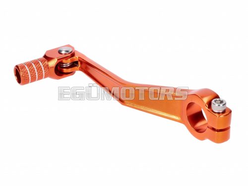 gear shift lever foldable, anodized aluminum, orange for Simson S50, S51, S53, S70, S83