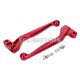 clutch and brake lever set ALU anodized red for Simson S50, S51, S53, S70, S83, SR50, SR80