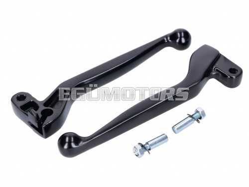 clutch and brake lever set ALU anodized black for Simson S50, S51, S53, S70, S83, SR50, SR80