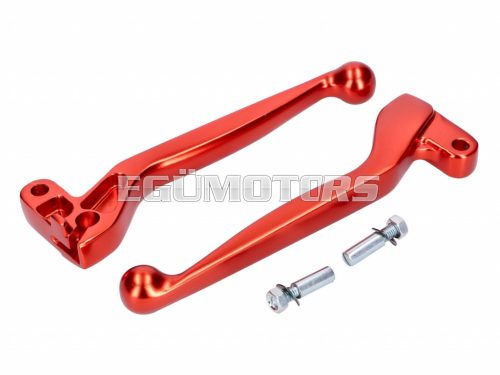 clutch and brake lever set ALU anodized orange for Simson S50, S51, S53, S70, S83, SR50, SR80