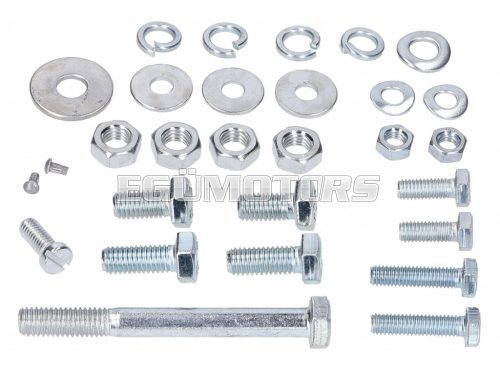 upper frame, support brace, subframe brace, seat, fuel tank standard parts set for Simson S50, S51, S70