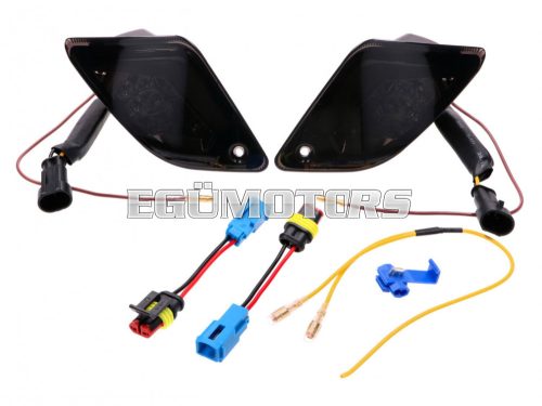 indicator light set rear LED smoky tinted for Vespa GT, GTL, GTV, GTS 125-300