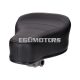 saddle / seat high quilted spring-mounted black with Puch logo for Puch moped = 44332