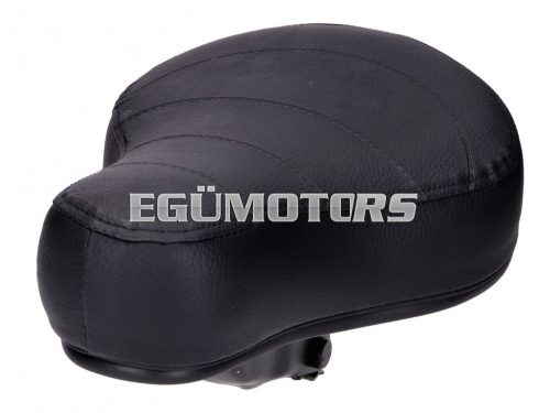 saddle / seat flat 60mm quilted black for Puch, Kreidler, Zündapp, Hercules, Vespa, Tomos, MBK moped