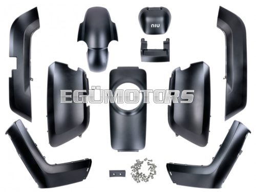 fairing kit 10-piece black primed for NIU-N1, NQi-Sport, NQi-GT, NQI-GTS