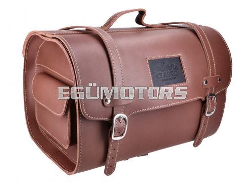 leather case brown approx. 26 liters 38x27x26 for Vespa / LML