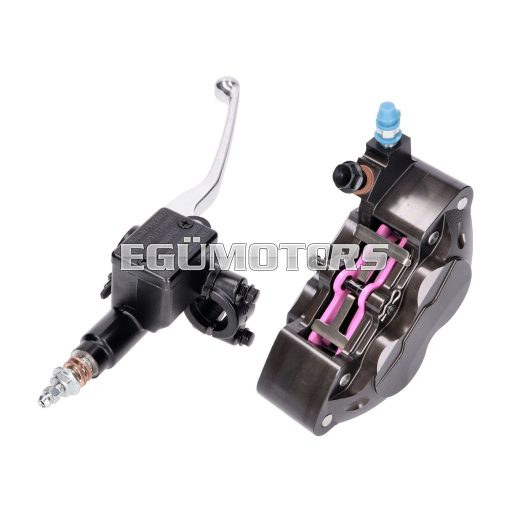 101 Octane féknyereg fejlesztő készlet, 4 dugattyús, Vespa GTS, Primavera, Aprilia Sportcity, Derbi Boulevard, Gilera DNA, Runner, Malaguti Madison, Piaggio 50-300cc