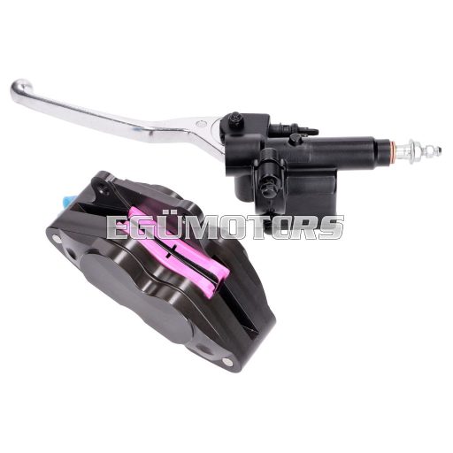 101 Octane féknyereg fejlesztő készlet, 4 dugattyús, Vespa GTS, Primavera, Aprilia Sportcity, Derbi Boulevard, Gilera DNA, Runner, Malaguti Madison, Piaggio 50-300cc