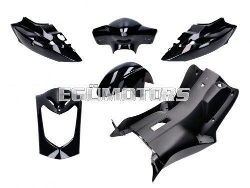 fairing parts kit 6-piece black for Kymco Agility 50, 125cc 2-, 4-stroke 08-17