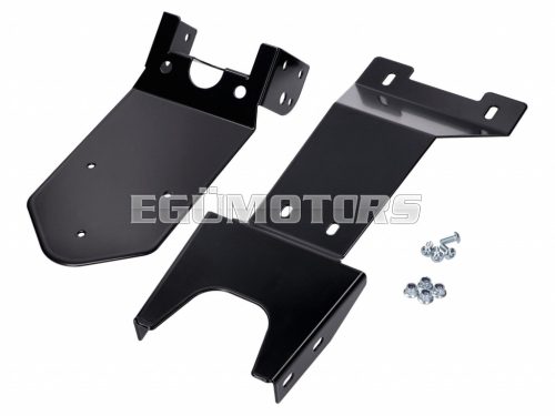 number plate holder w/ splash guard black coated for Rieju MRT