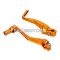 gear shift and kickstart lever foldable, anodized aluminum, golden for Simson S50, S51, S53, S70, S83