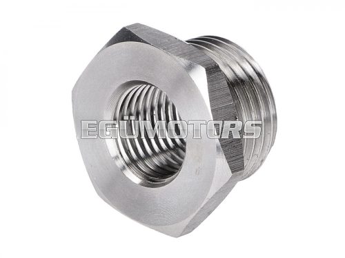 lambda sensor reduction adapter M18 / M12 stainless steel for Vespa GTS, GTV 125-300cc Euro5