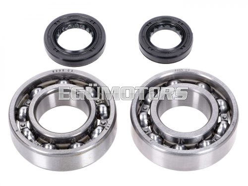 crankshaft bearing set w/ shaft seals for Yamaha Aerox 4-stroke, Neos 4-stroke