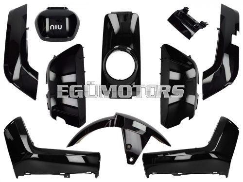 fairing kit 10-piece black glossy for NIU-N1, NQi-Sport