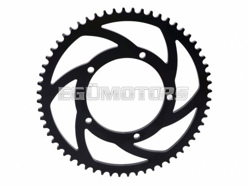 sprocket Premium 60 teeth 428 5-fold screwed aluminum black for Sherco SM 50, SE 50 Euro5 2020-