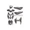 101 Octane idomszett 7 részes, antracit, Yamaha Aerox, MBK Nitro 2013-2017