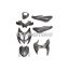 101 Octane idomszett 7 részes, antracit, Yamaha Aerox, MBK Nitro 2013-2017