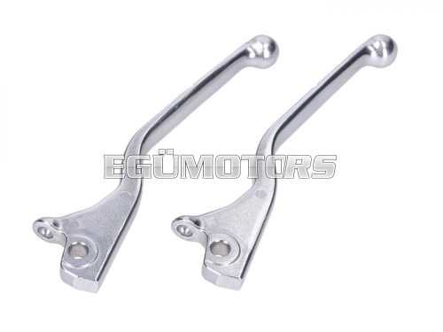 Brake lever set aluminum, silver for Vespa GTS 125, Vespa GTS 300 HPE