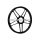 Wheel aluminum black glossy 17 inch black front, rear for Puch Maxi