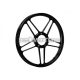 Wheel aluminum black glossy 17 inch black front, rear for Puch Maxi