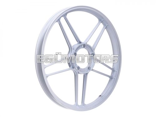 Wheel aluminum white glossy 17 inch black front, rear for Puch Maxi