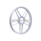 Wheel aluminum white glossy 17 inch black front, rear for Puch Maxi