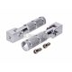 Pillion footrest set CNC silver