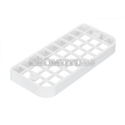   Lamp grille for angular rear light (ABS plastic) white for Piaggio Ciao P/PX