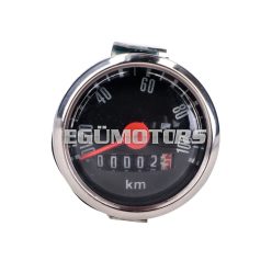   speedometer 100km/h 48mm black for Hercules, Kreidler, Puch, Zündapp, Miele, DK